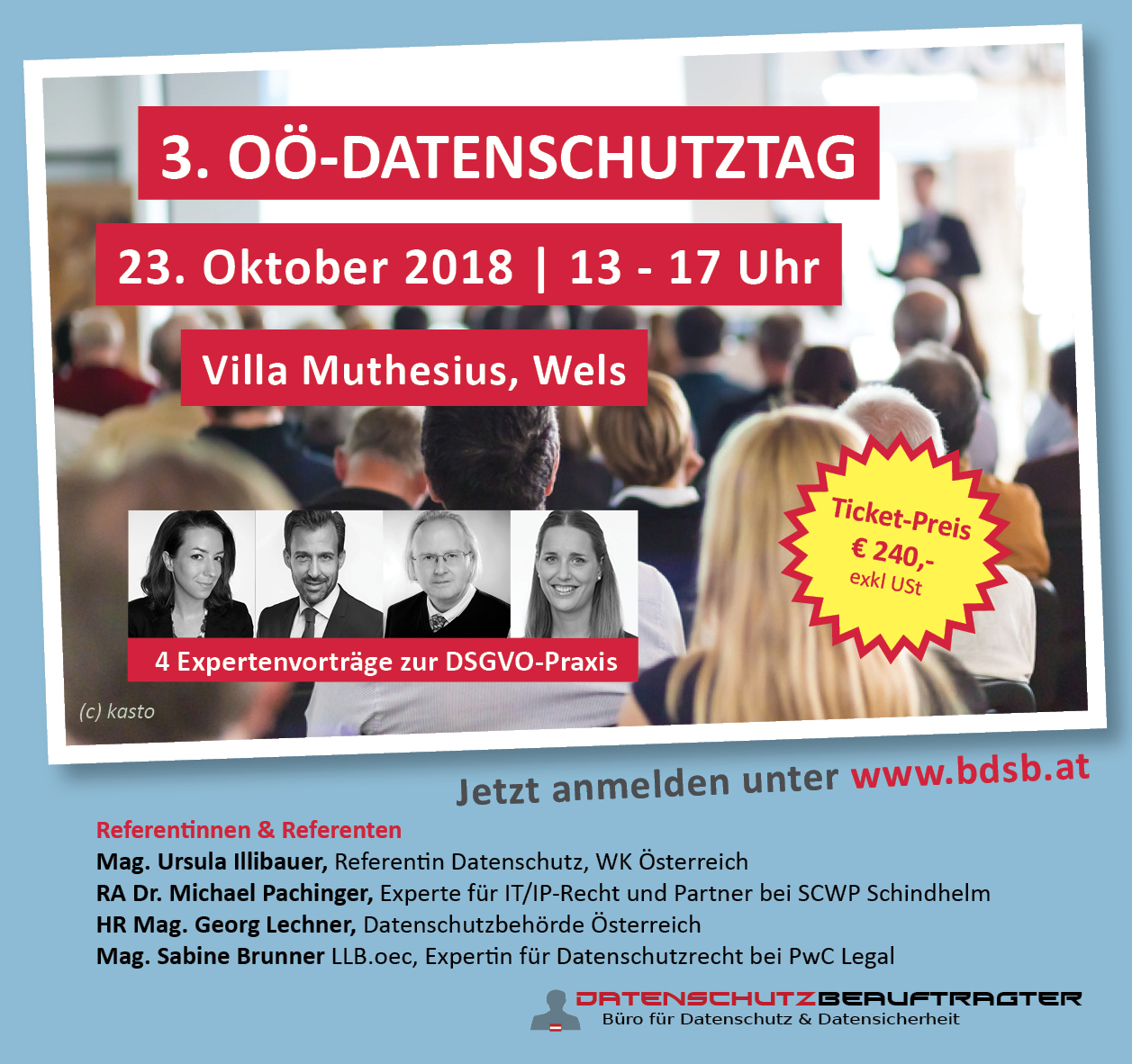 3. OÖ-Datenschutztag | 23.10.2018 | Wels